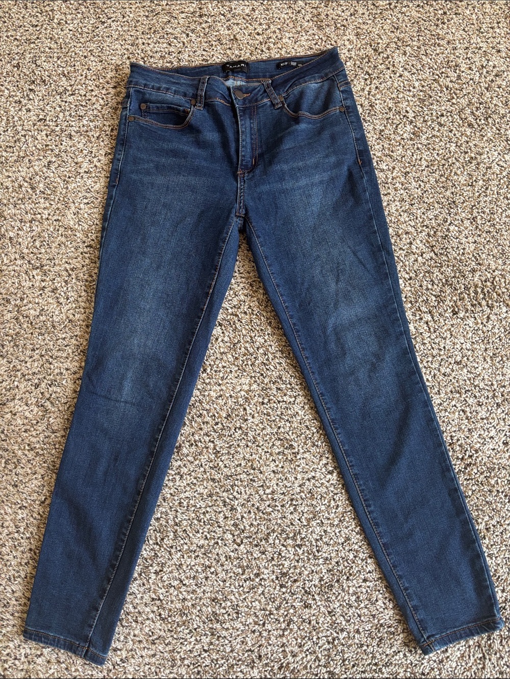 Tahari Dark Blue Skinny Jeans